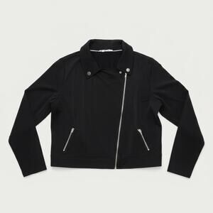 Black Candies Lightweight Knit Zip Moto Jacket Size XL